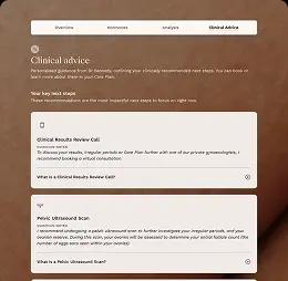 An example of a Hertility report